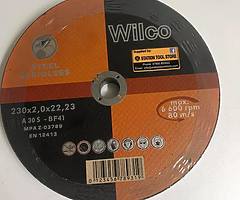 Wilco stainless steel Fine Cutting Disc 9" (230MM) X 2 X 22.2MM