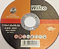 Wilco stainless steel Fine Cutting Disc 4 1/2” - 115 X 1 X 22MM