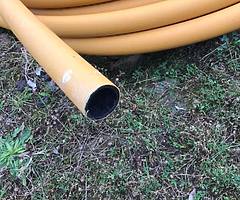 Roll of gas pipe ideal for pushing cables threw