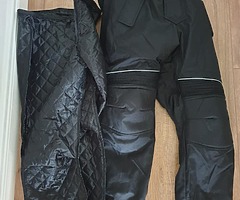 German Wear Cordura Motorbike Trousers Black 34/36 inch