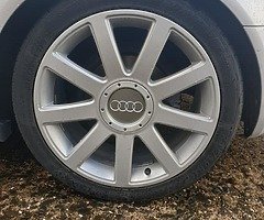 Audi 9 bar alloys just been refurbished