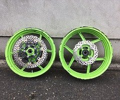 Kawasaki ZX6R wheels and discs, CHEAP