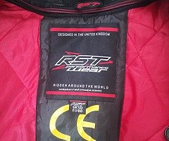 Rst 2 pece leather suit, HJC helmet size L, sidi shoes size 11 UK - Image 8/10