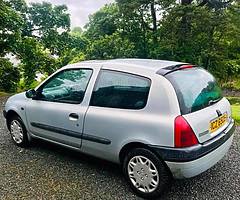 Renault Clio 1.2 petrol - MOT’D and low miles for age.