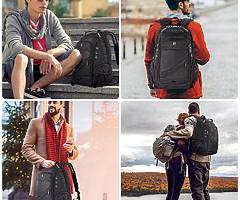 Travel Laptop Backpack, Large Water Resistant Computer Rucksack with USB Charging/Headphone Port, Du - Image 4/7