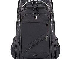 Travel Laptop Backpack, Large Water Resistant Computer Rucksack with USB Charging/Headphone Port, Du - Image 6/7