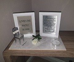 Memorial wedding frame
