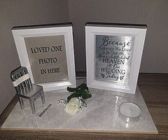 Wedding memorial frame