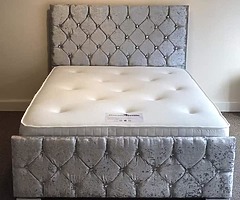 Luxury Cushed velvet Bed frame - Image 2/2