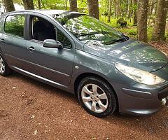 PEUGEOT 307 1.6 HDI 5 DOOR MANUAL 2007 . NCT NOV 2019 €2500 @ REDDY 2 DRIVE LTD MONASTEREVIN