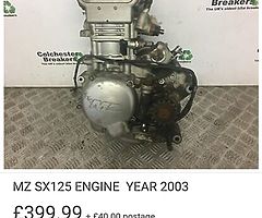 Looking MZ SM 125 cc parts