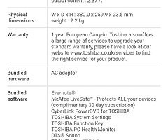 Toshiba satellite white l50-c-1gx laptop, skullcandy sound system - Image 7/10