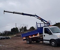 Iveco tipper hiab