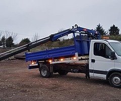 Iveco tipper hiab