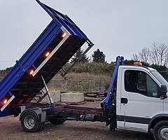 Iveco tipper hiab