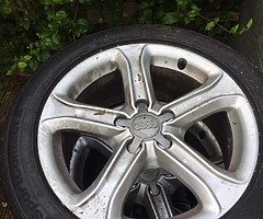 Audi alloy wheels olus decent tyres