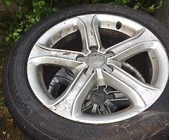 Audi alloy wheels olus decent tyres