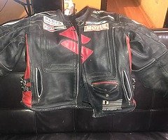 Motorbike Motorcycle Racing leather jacket all size is available.