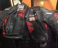 Motorbike Motorcycle Racing leather jacket all size is available. - Image 4/5