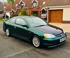 Honda Civic Coupe 1.6 Vtech -  Full 12 months MOT & Full Service History