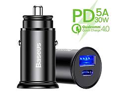 Baseus Car Charger, USB C Car Adaptor with PD3.0 5A 30W Quick Charge for iPhone X/XS/XR/XSMax, iPad - Image 7/7