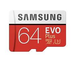 Samsung Mobile UK 64 GB 100 MB/s Class 10 U3 Memory Evo Plus MicroSD card with Adapter