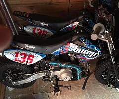 2stomp pit dirt bikes hardly used can buy single