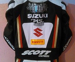 Scott Motorcycle racing leathers