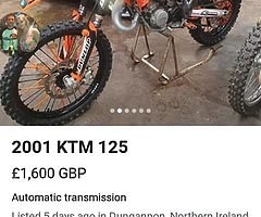 Mate is looking a 125 no pit bikes nothing over priced