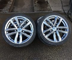 19” AUDI RS6C ALLOY WHEELS AND TYRES 5x112