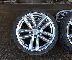 19” AUDI RS6C ALLOY WHEELS AND TYRES 5x112