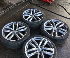 19” AUDI RS6C ALLOY WHEELS AND TYRES 5x112 - Image 4/8