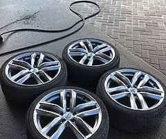 19” AUDI RS6C ALLOY WHEELS AND TYRES 5x112 - Image 7/8