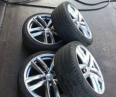 19” AUDI RS6C ALLOY WHEELS AND TYRES 5x112 - Image 8/8