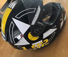 Ls2 motorbike helmet and a screen visor