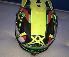 Pitbike helmet & goggles