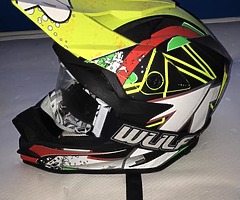 Pitbike helmet & goggles - Image 4/5