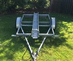 Motorbike trailer galvanised. - Image 1/4