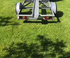 Motorbike trailer galvanised.