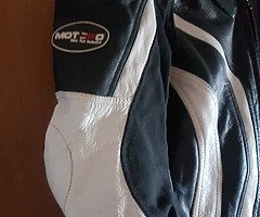 One piece motorcycle leathers