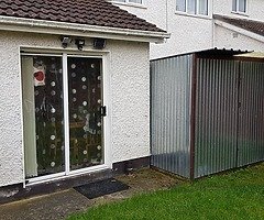 Motorcycle Garage / Steel Shed with Skylight, Electricity and Lights, Complete & Secure, Portabl - Image 5/6