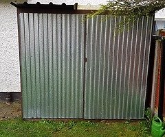 Motorcycle Garage / Steel Shed with Skylight, Electricity and Lights, Complete & Secure, Portabl - Image 6/6