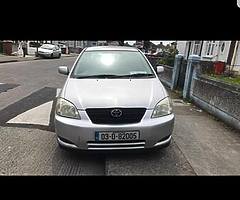 03 corolla 1.4 petrol no tax or test