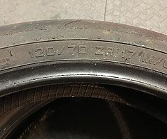 1 set of motorbike tyres