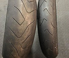 1 set of motorbike tyres - Image 4/4