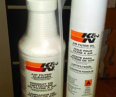 K&N air firer cleaning kit