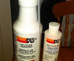 K&N air firer cleaning kit