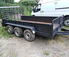 Plant trailer 3 axle ideal for vintage tractor /mini digger , - Image 3/3