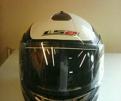 LS2 flip face helmet