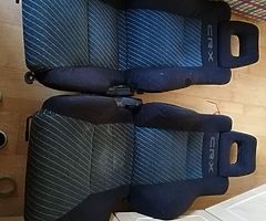 Crx seats on rails